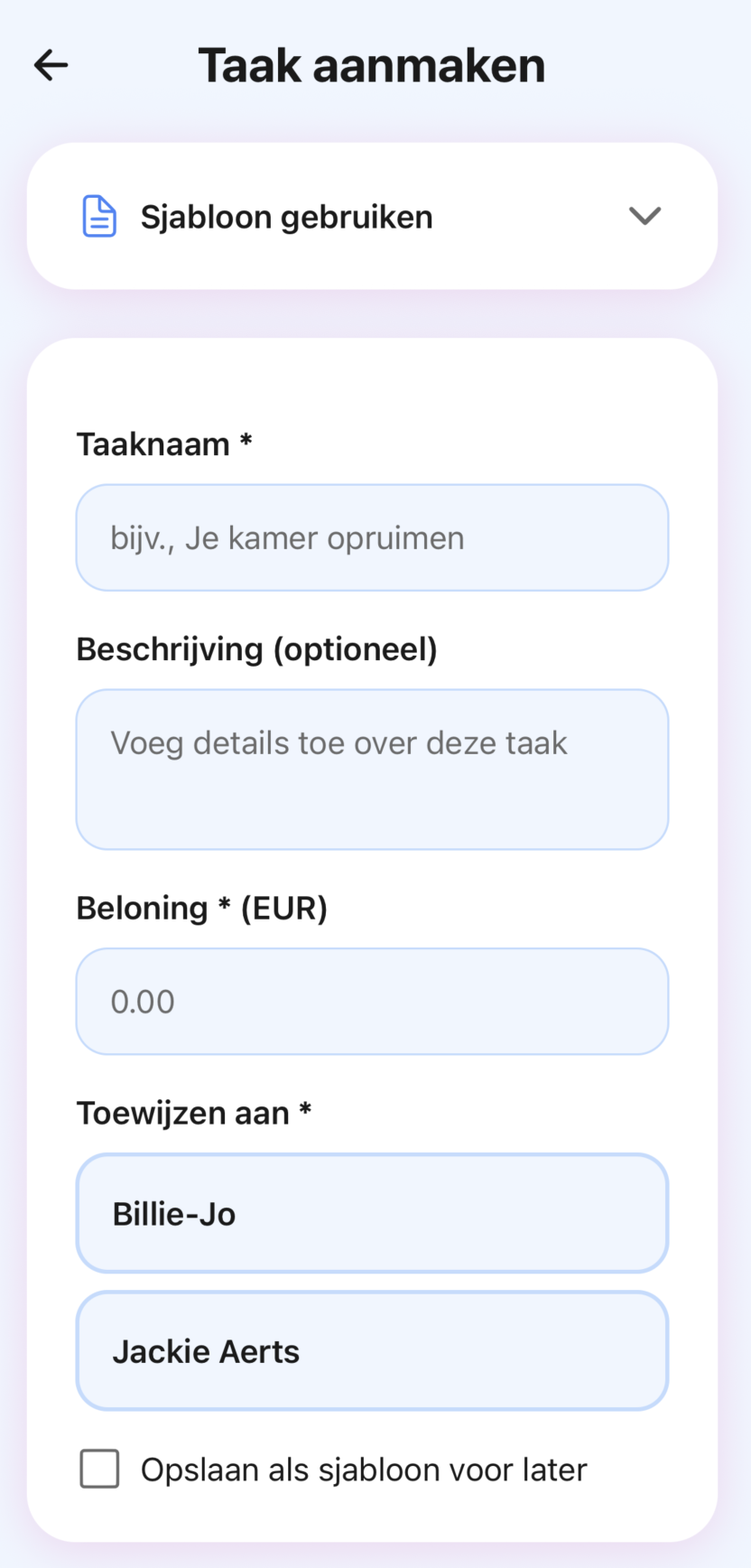 Task Management screenshot