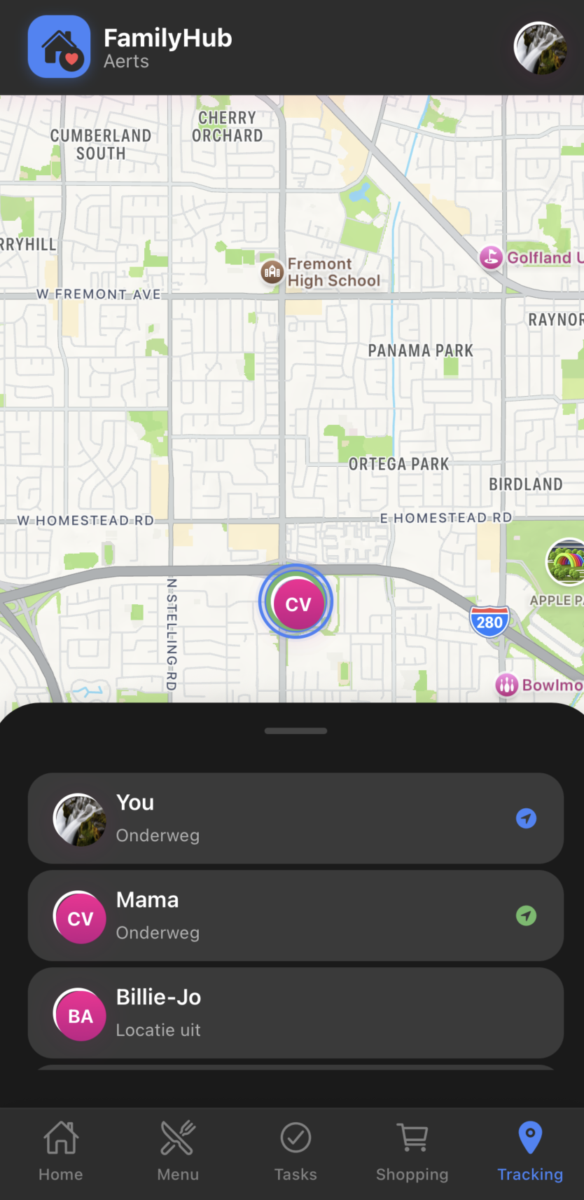 Location Tracking screenshot